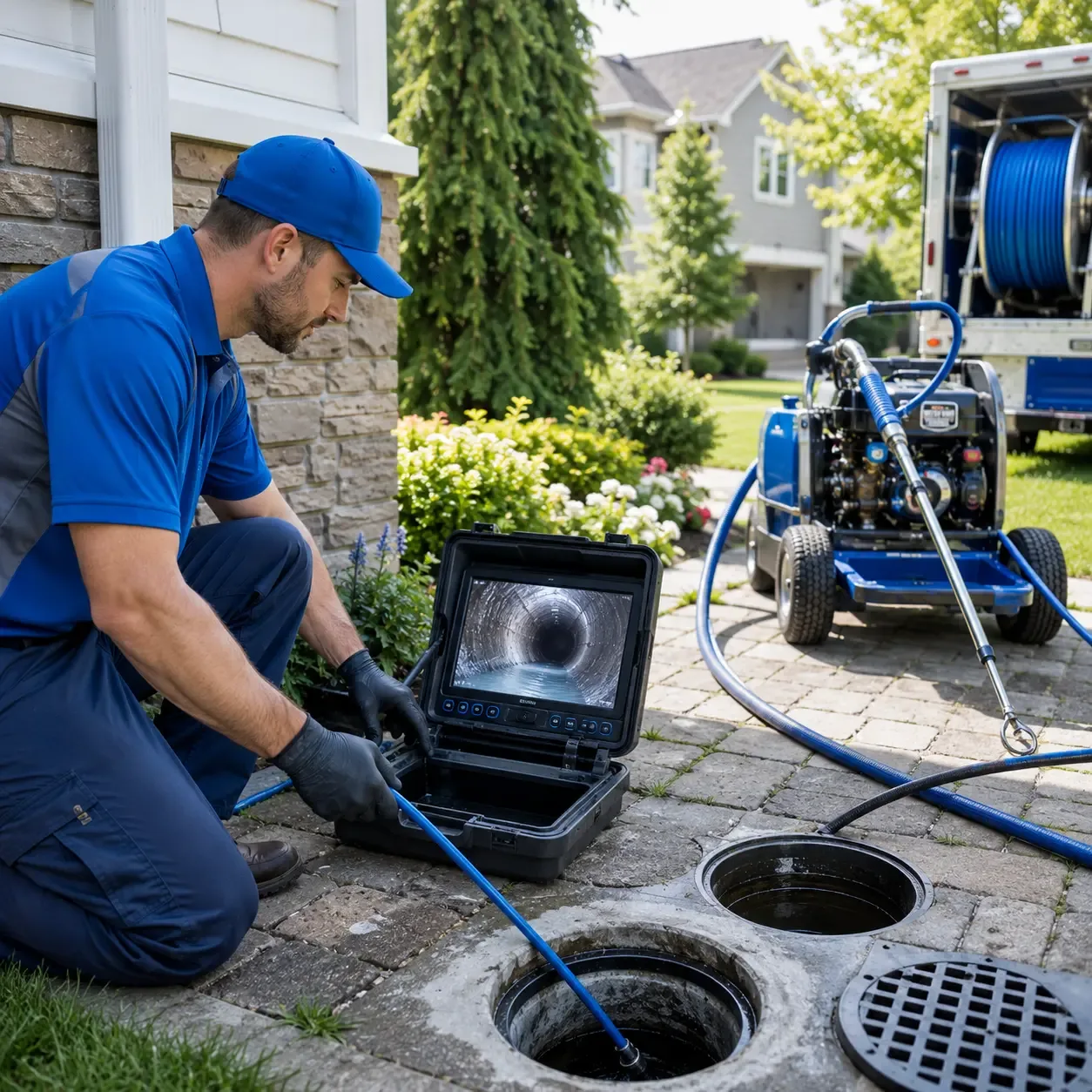 Outdoor drain cleaning professionals serving Edna, KS